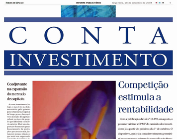 Caderno Conta Investimento